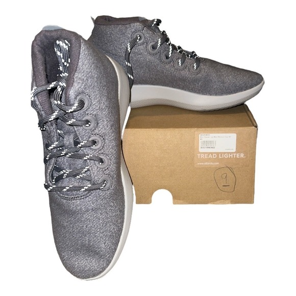 Allbirds Womens Wool Runner-up Gray Mizzle, Size 9 - Picture 1 of 6
